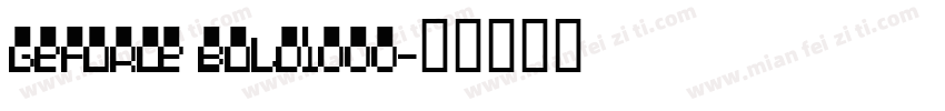 GeForce Bold1000字体转换